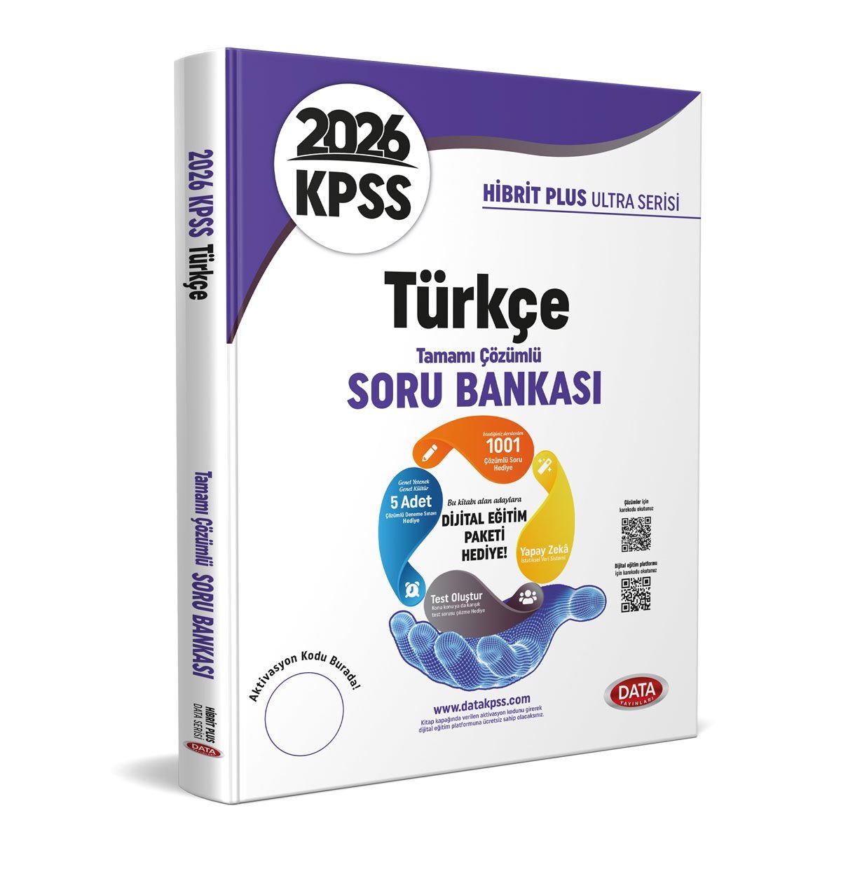 2026 KPSS Hibrit Plus Ultra Serisi Türkçe Soru Bankası - Karekod Çözümlü + Dijital Eğitim Platformu Hediye