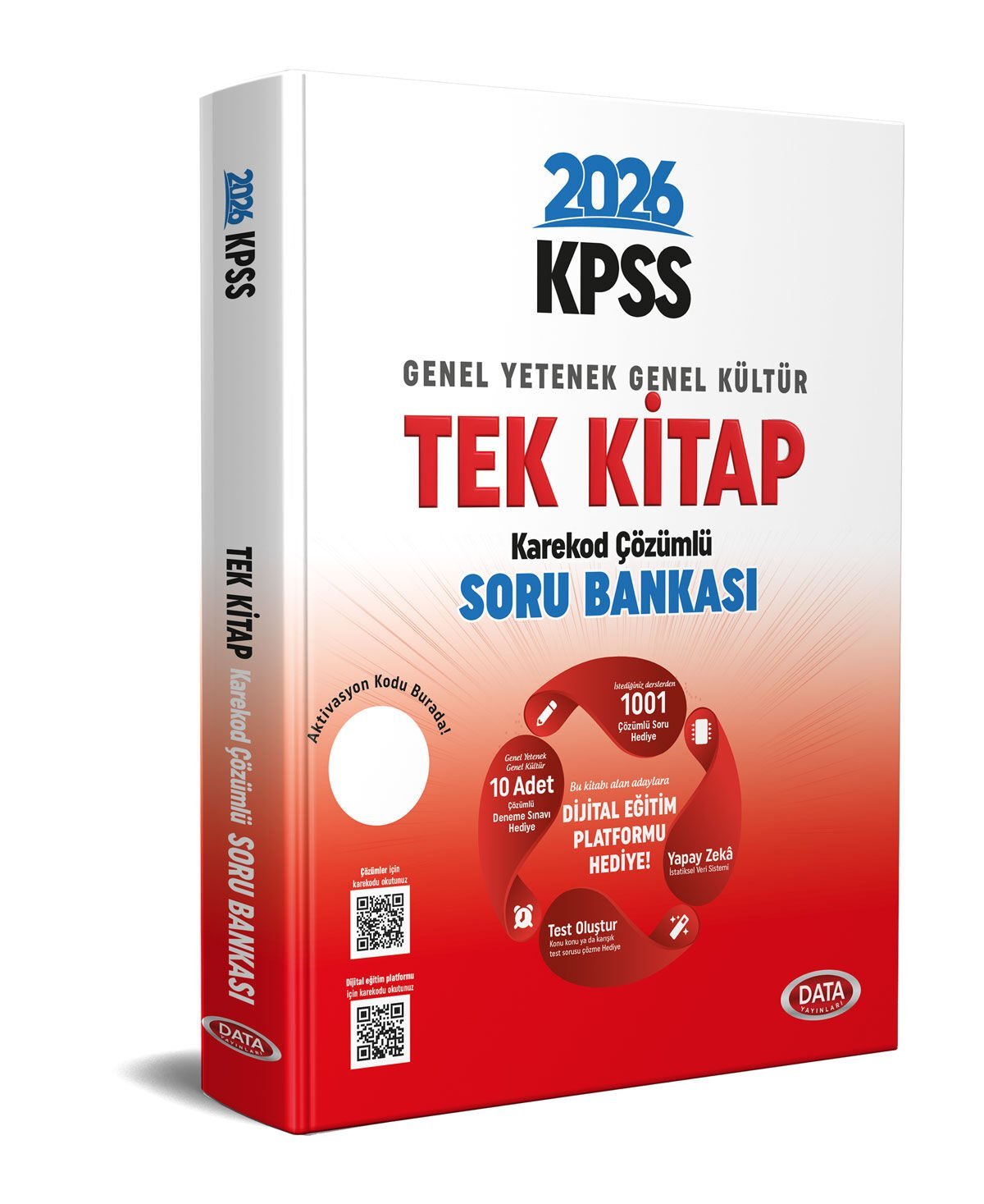 2026 KPSS Genel Yetenek - Genel Kültür Tek Kitap Soru Bankası - Karekod Çözümlü + Dijital Eğitim Platformu Hediye