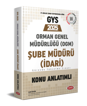 Orman Genel Müdürlüğü GYS Şube Müdürü (İdari) Konu Anlatımlı
