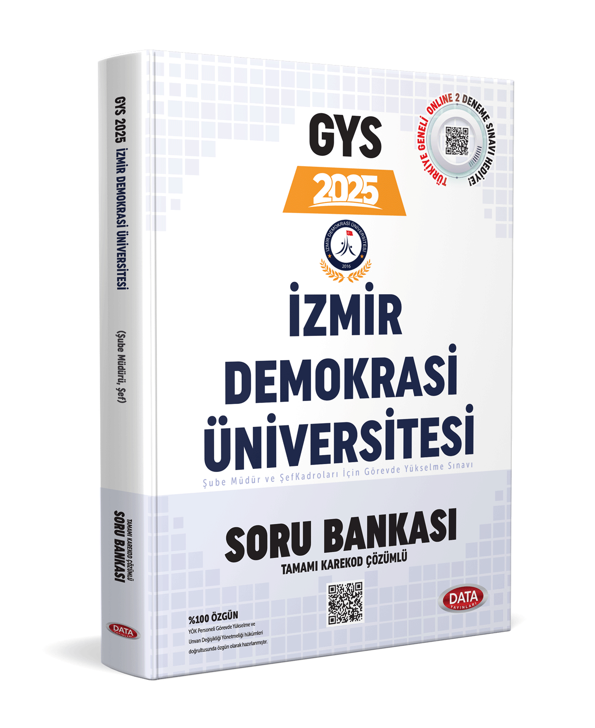 İzmir Demokrasi Üniversitesi (Şube Müdürü, Şef) GYS Soru Bankası (Karekod Çözümlü)