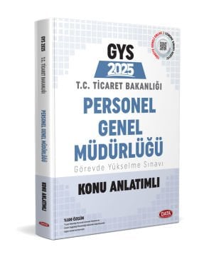 Ticaret Bakanlığı Personel Genel Müdürlüğü 2025 GYS Konu Anlatımlı