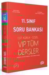 11. Sınıf VIP Tüm Dersler (Eşit Ağırlık-Sözel) Soru Bankası Kırmızı Kitap