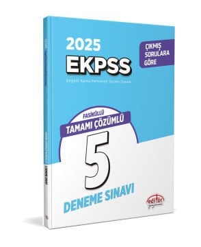 2025 EKPSS Tamamı Çözümlü 5 Deneme Sınavı