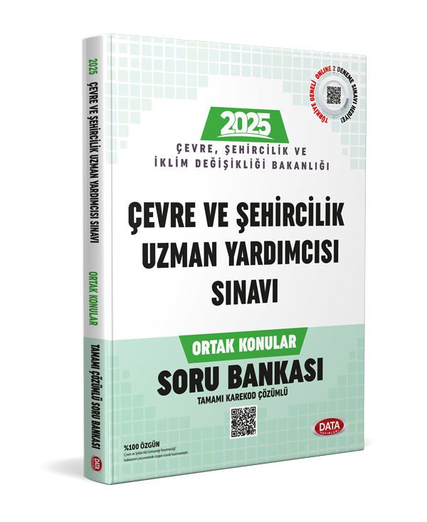 Çevre ve Şehircilik Bakanlığı Çevre ve Şehircilik Uzman Yardımcısı Sınavı Ortak Konular Soru Bankası - Karekod Çözümlü