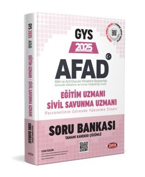 AFAD Eğitim Uzmanı ile Sivil Savunma Uzmanı GYS Soru Bankası - Karekod Çözümlü