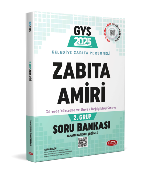 Belediye Zabıta Personeli Zabıta Amiri 2. Grup Soru Bankası