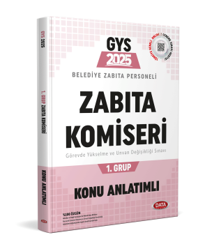 Belediye Zabıta Personeli Zabıta Komiseri 1. Grup Konu Anlatımlı