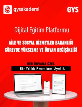 2025 Aile ve Sosyal Hizmetler Bakanlığı Dijital Eğitim Platformu (www.gysakademi.com 1 Yıllık Premium)