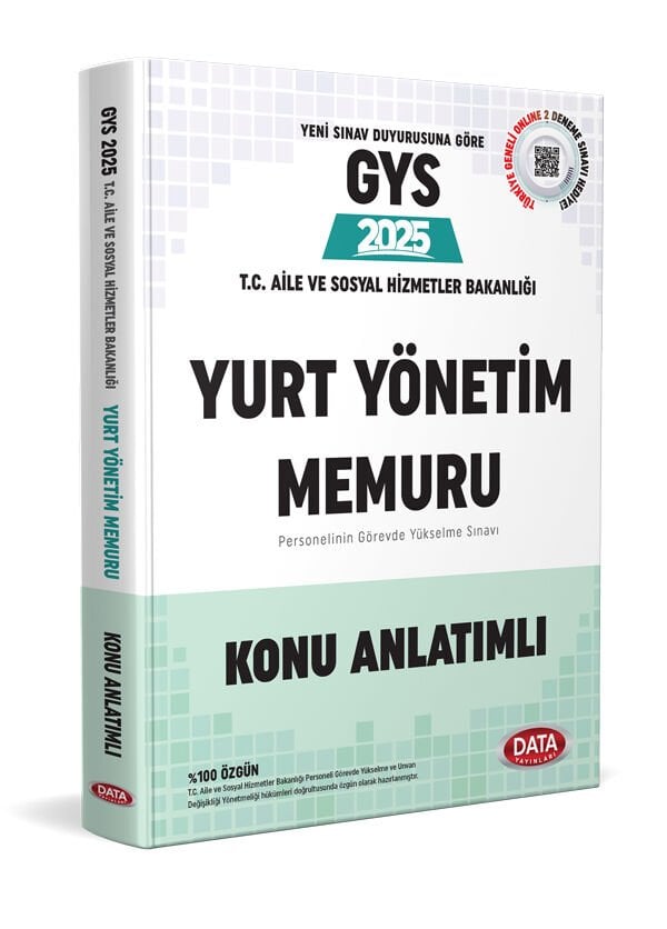 T.C. Aile ve Sosyal Hizmetler Bakanlığı Yurt Yönetim Memuru GYS Konu Anlatımlı