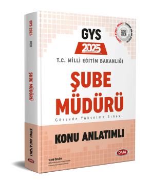 Milli Eğitim Bakanlığı Şube Müdürü GYS Konu Anlatımlı