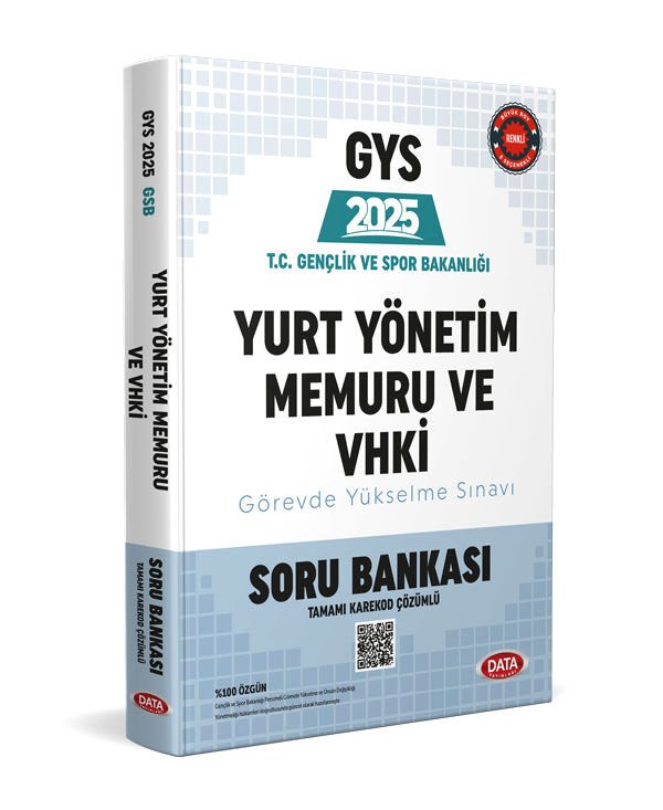 T.C. Gençlik ve Spor Bakanlığı  Yurt Yönetim Memuru ve VHKİ GYS Soru Bankası - Karekod Çözümlü