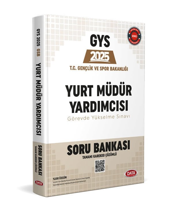 T.C. Gençlik ve Spor Bakanlığı  Yurt Müdür Yardımcısı Soru Bankası - Karekod Çözümlü