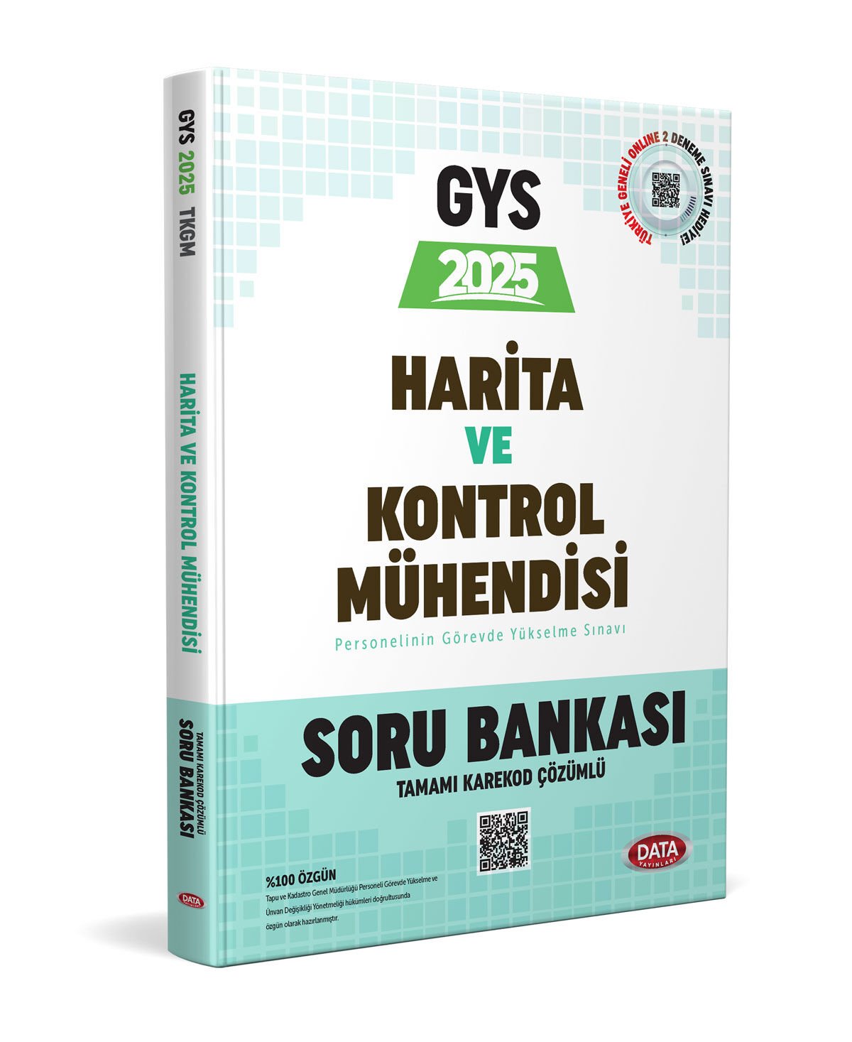 Tapu ve Kadastro Genel Müdürlüğü Harita ve Kontrol  Mühendisi Unvan Değişikliği Sınavı Soru Bankası - Karekod Çözümlü