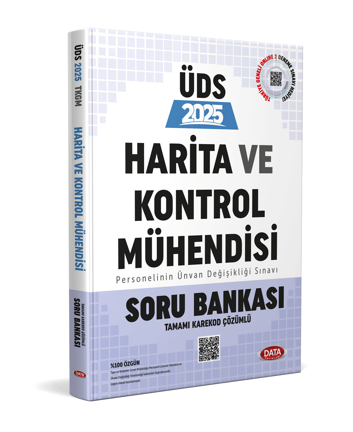 Tapu ve Kadastro Genel Müdürlüğü Harita ve Kontrol  Mühendisi Unvan Değişikliği Sınavı Soru Bankası - Karekod Çözümlü
