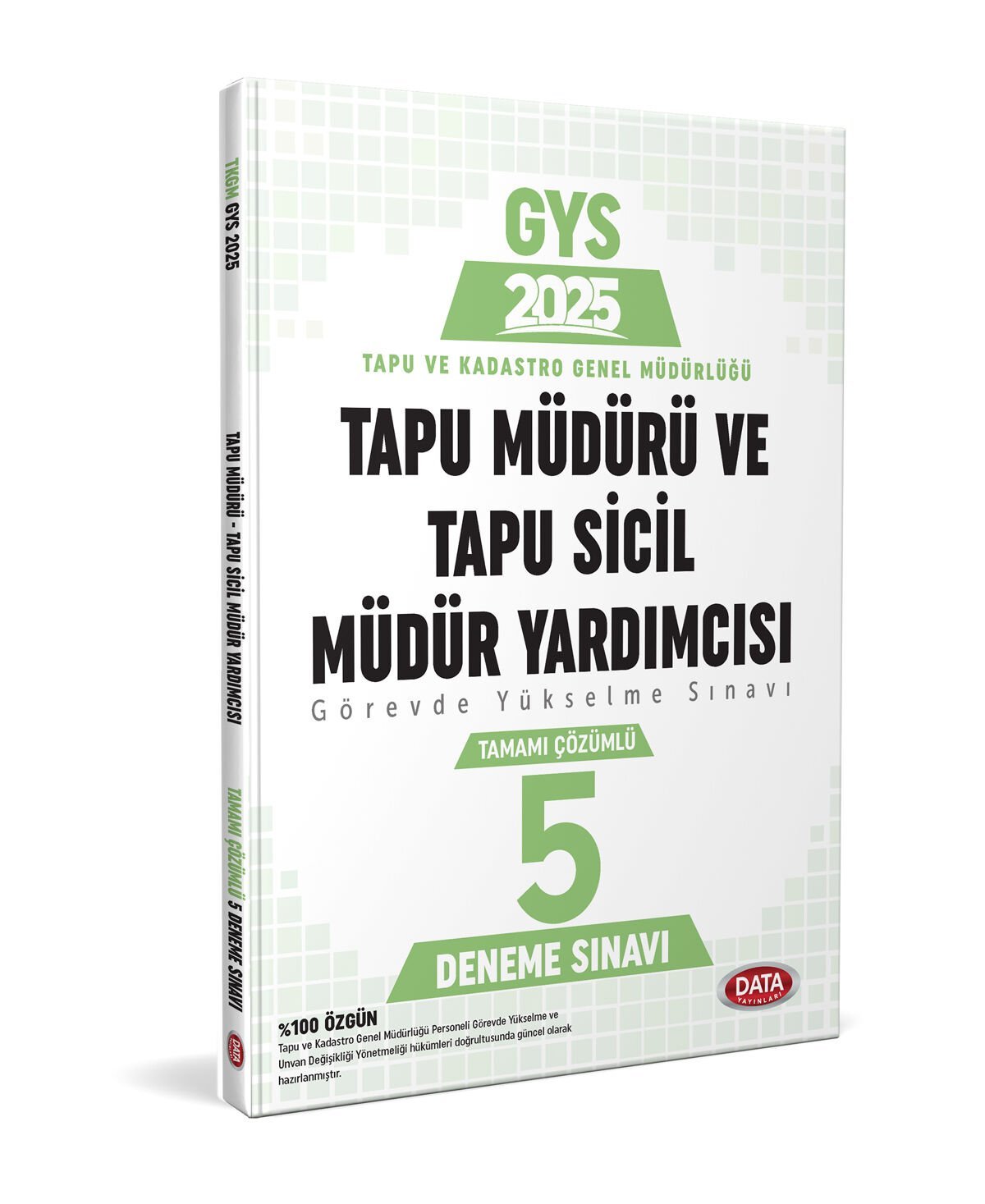 Tapu Müdürü - Tapu Sicil Müdür Yardımcısı GYS Tamamı Çözümlü 5 Deneme Sınavı