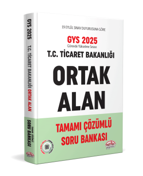 T.C. Ticaret Bakanlığı Ortak Alan Tamamı Çözümlü Soru Bankası
