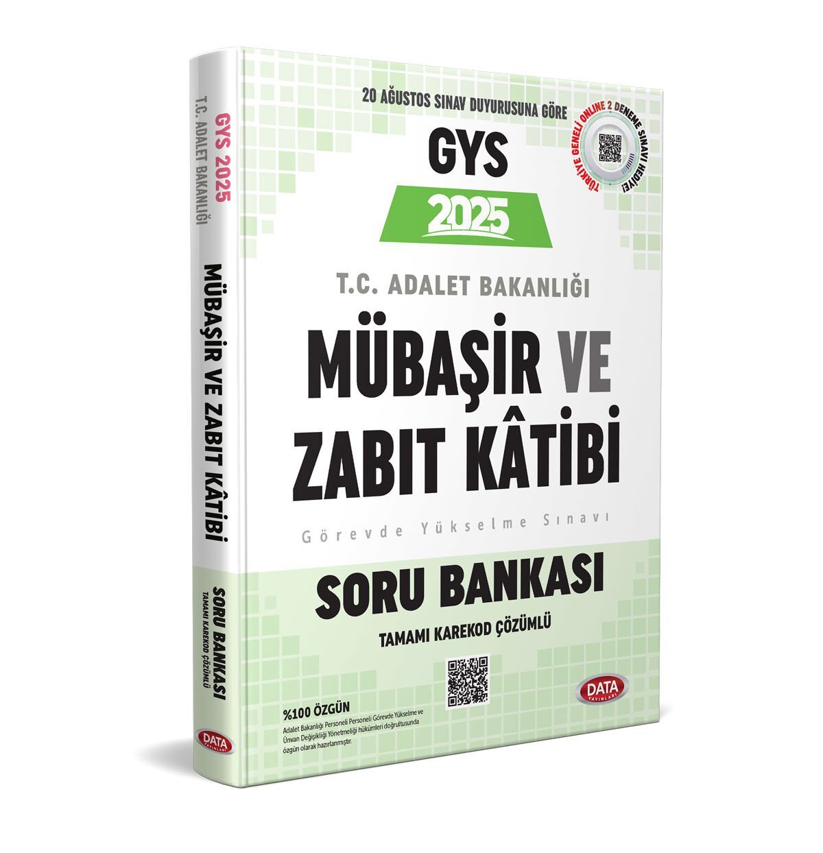 GYS Adalet Bakanlığı Mübaşir ve Zabıt Katibi Soru Bankası - Karekod Çözümlü