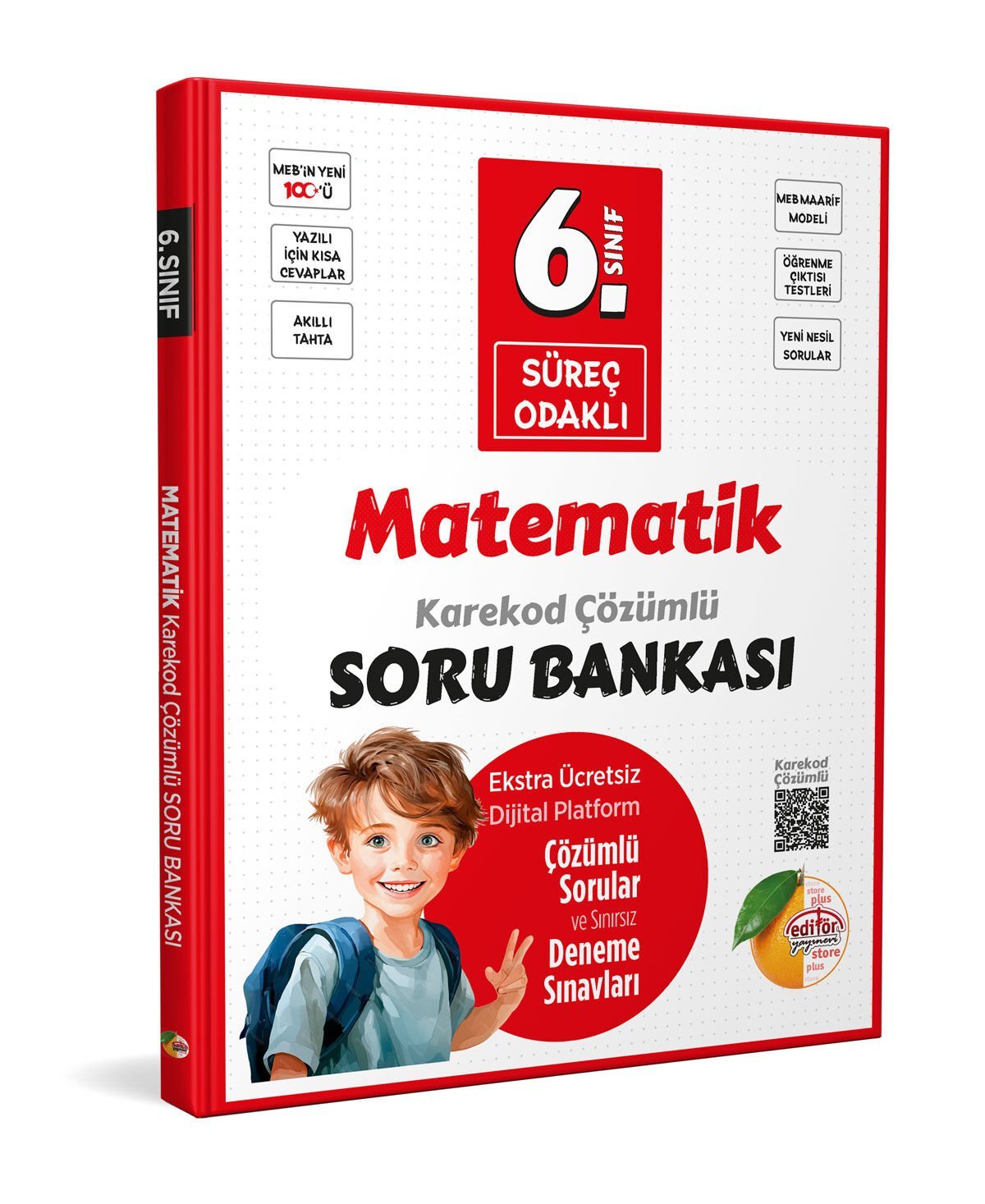 6. Sınıf Süreç Odaklı Matematik Soru Bankası - Karekod Çözümlü
