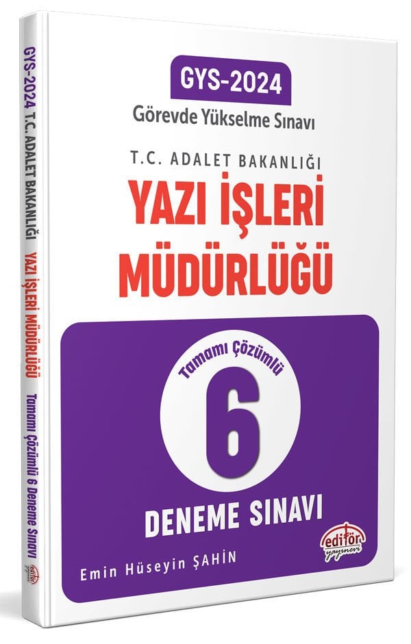 Adalet Bakanlığı Yazı İşleri Müdürlüğü GYS 6'lı Deneme Sınavı