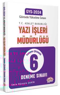 Adalet Bakanlığı Yazı İşleri Müdürlüğü GYS 6'lı Deneme Sınavı
