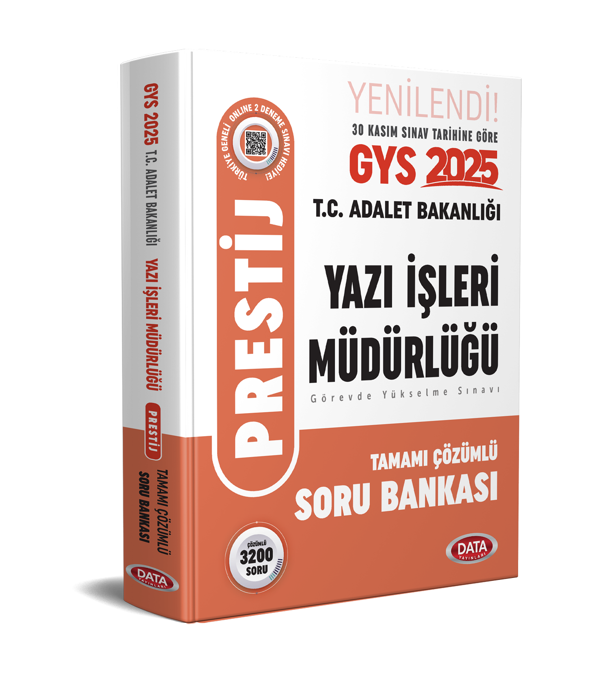 T.C. Adalet Bakanlığı Yazı İşleri Müdürlüğü GYS Prestij Tamamı Çözümlü 3200 Soru Bankası