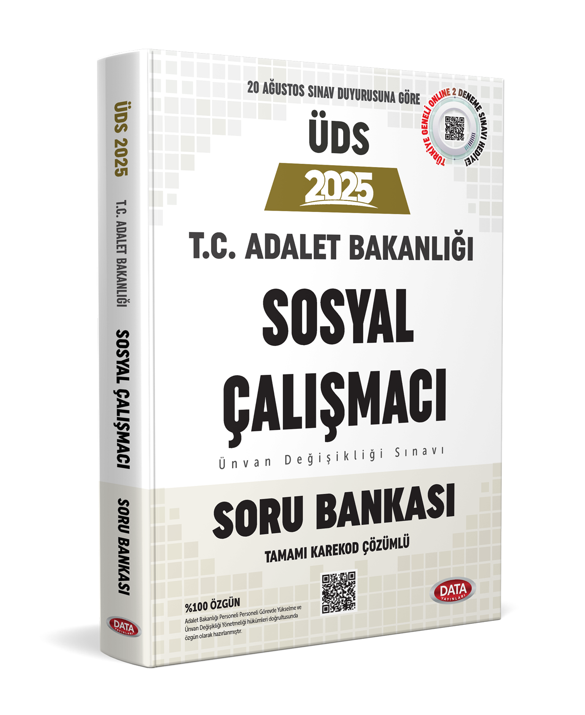Adalet Bakanlığı ÜDS Sosyal Çalışmacı Soru Bankası - Karekod Çözümlü