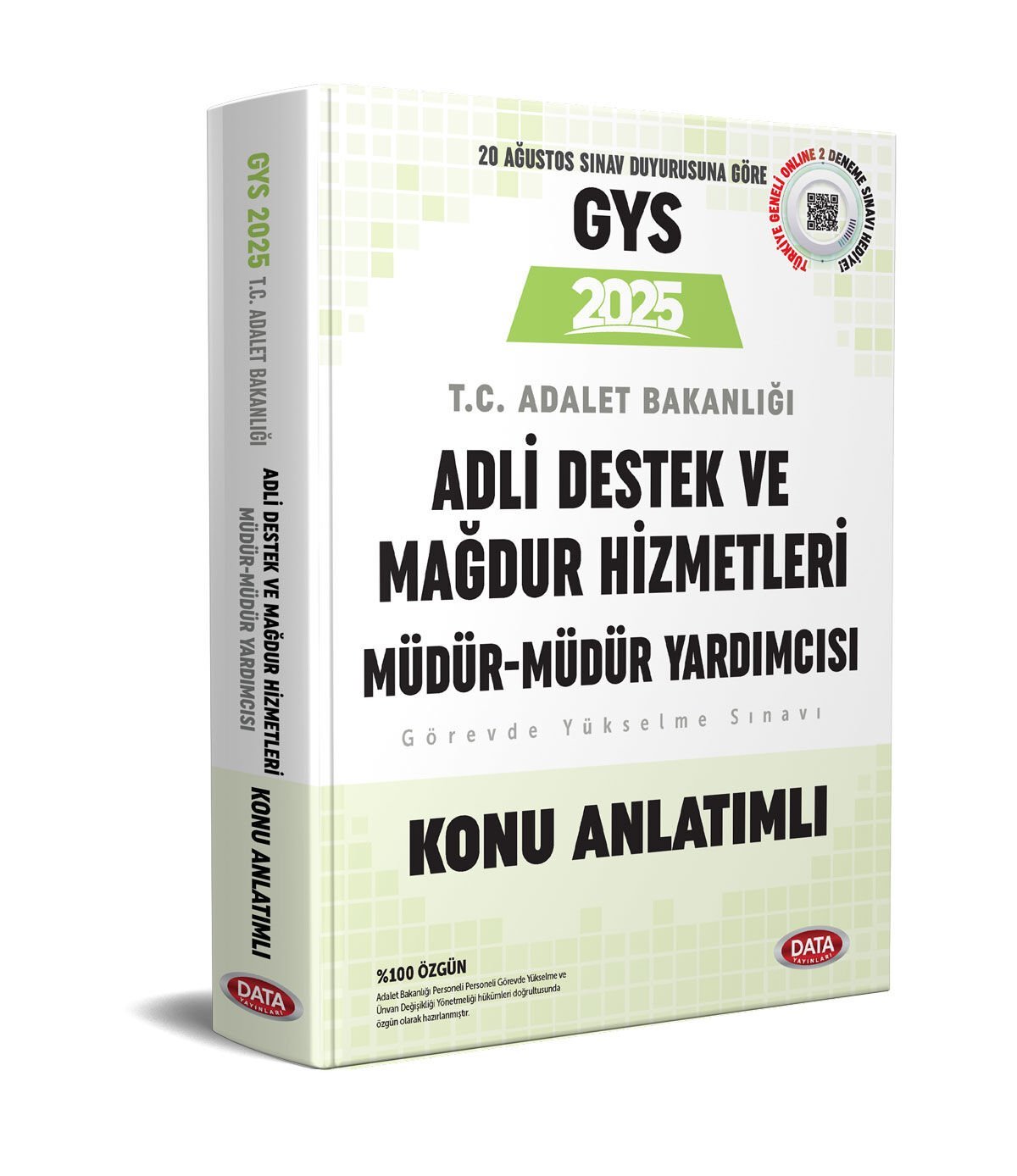 GYS Adalet Bakanlığı Adli Destek ve Mağdur Hizmetleri Müdürü ve Müdür Yardımcısı Konu Anlatımlı