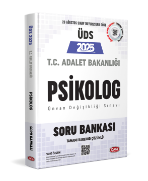 Adalet Bakanlığı ÜDS Psikolog Soru Bankası - Karekod Çözümlü