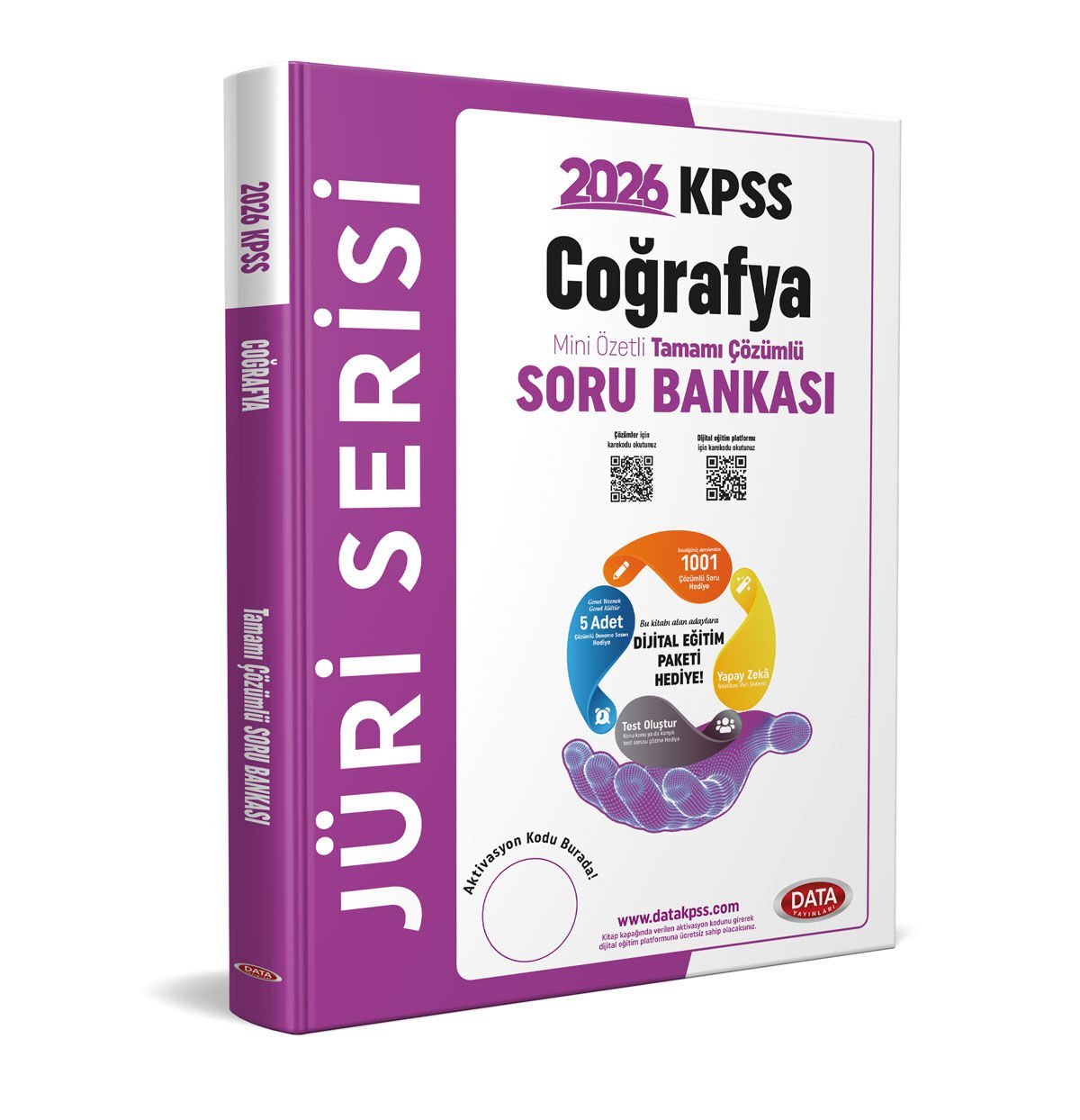 2026 KPSS Jüri Serisi KPSS Coğrafya Mini Özetli Tamamı Çözümlü Soru Bankası + Dijital Eğitim Platformu Hediye