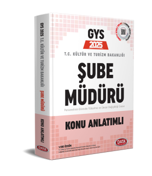 Kültür ve Turizm Bakanlığı Şube Müdürü GYS Hazırlık Kitabı