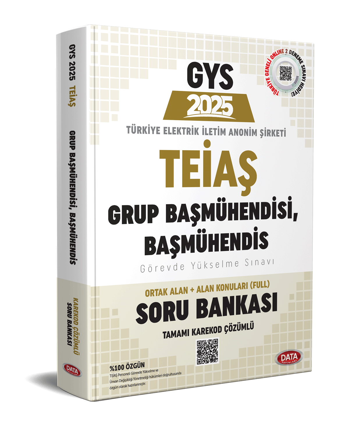 TEİAŞ Genel Müdürlüğü 2025 GYS Grup Başmühendisi, Başmühendis Soru Bankası - Karekod Çözümlü