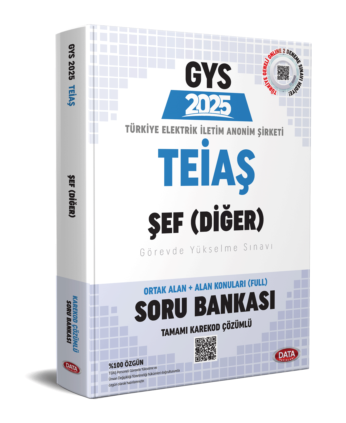 TEİAŞ Genel Müdürlüğü 2025 GYS Teknik Şef, Başteknisyen Soru Bankası - Karekod Çözümlü