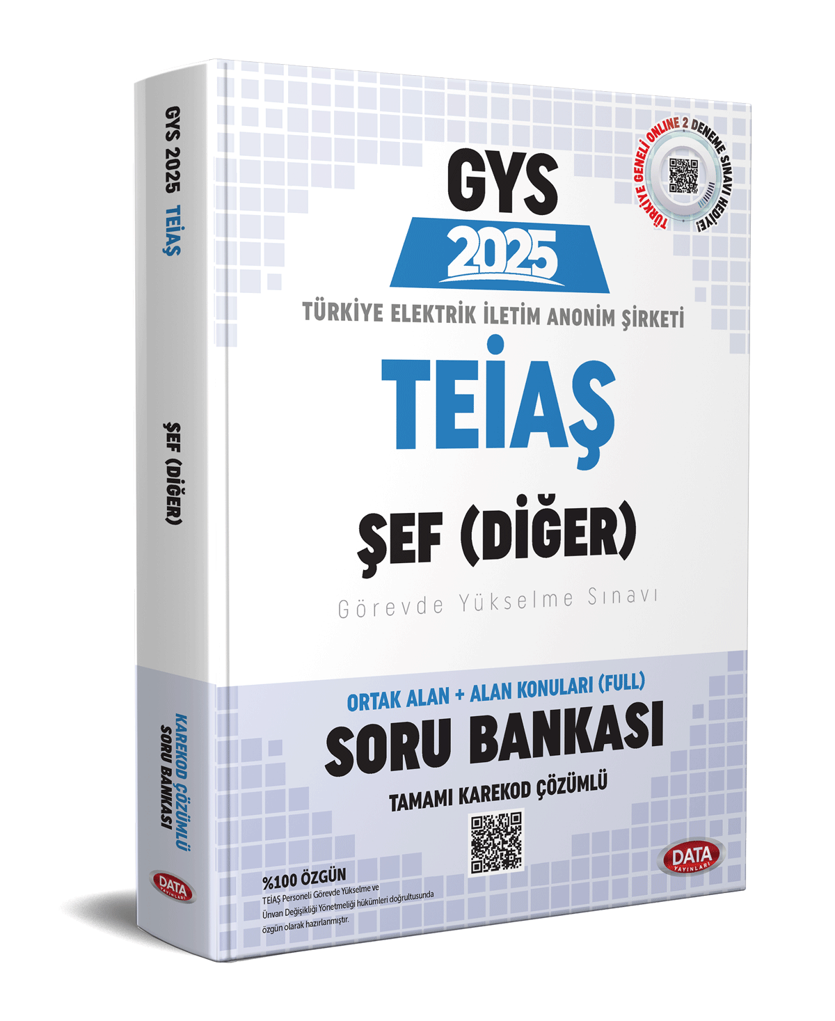 TEİAŞ Genel Müdürlüğü 2025 GYS Şef (Diğer) Soru Bankası - Karekod Çözümlü