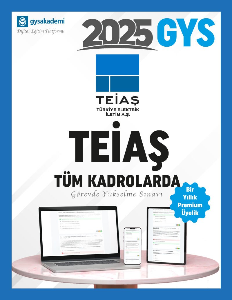2025 TEİAŞ GYS Dijital Eğitim Platformu (www.gysakademi.com 1 Yıllık Premium)