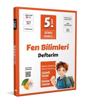 5. Sınıf Süreç Odaklı Fen Bilimleri Defterim  Karekod Çözümlü