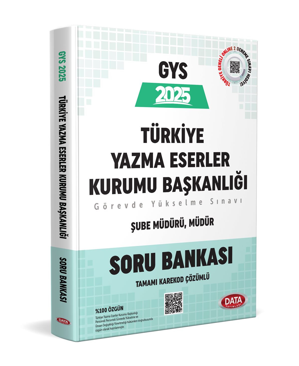 GYS Türkiye Yazma Eserler Kurumu Başkanlığı Müdür, Şube Müdürü Karekod Çözümlü Soru Bankası