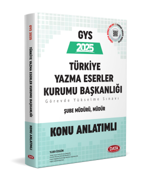 GYS Türkiye Yazma Eserler Kurumu Başkanlığı Müdür, Şube Müdürü Konu Anlatımlı