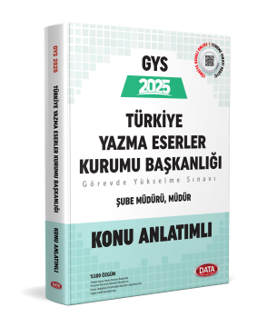 GYS Türkiye Yazma Eserler Kurumu Başkanlığı Müdür, Şube Müdürü Konu Anlatımlı