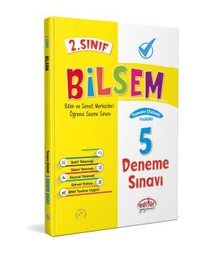 2. Sınıf Bilsem Çözümlü 5 Deneme Sınavı - Editör Yayınevi