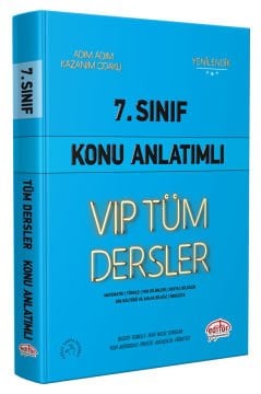 7. Sınıf VIP Tüm Dersler Konu Anlatımlı Mavi Kitap