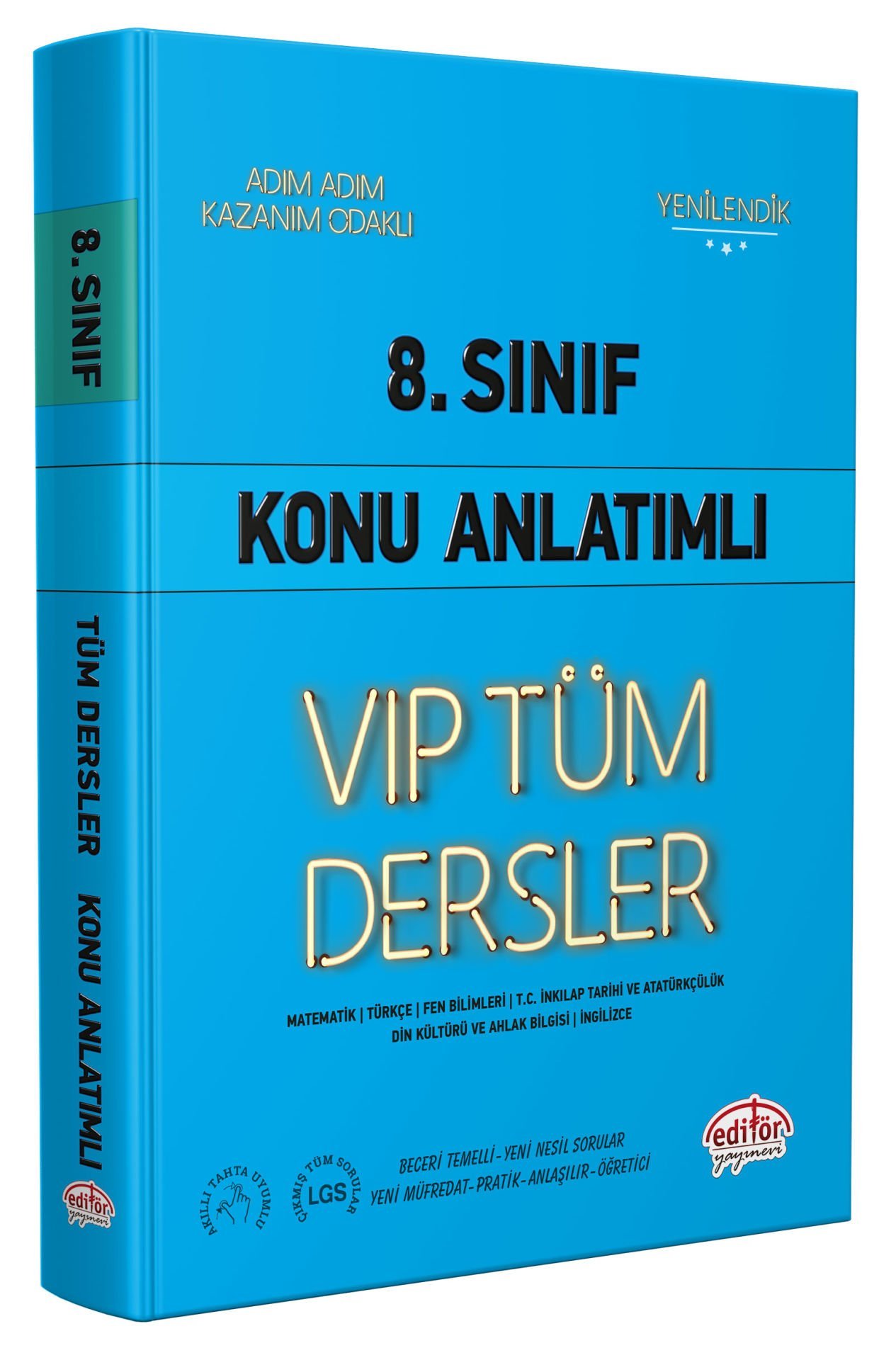 8. Sınıf VIP Tüm Dersler Konu Anlatımlı Mavi Kitap