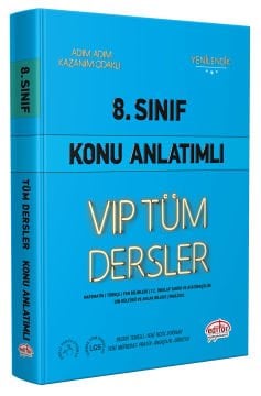 8. Sınıf VIP Tüm Dersler Konu Anlatımlı Mavi Kitap