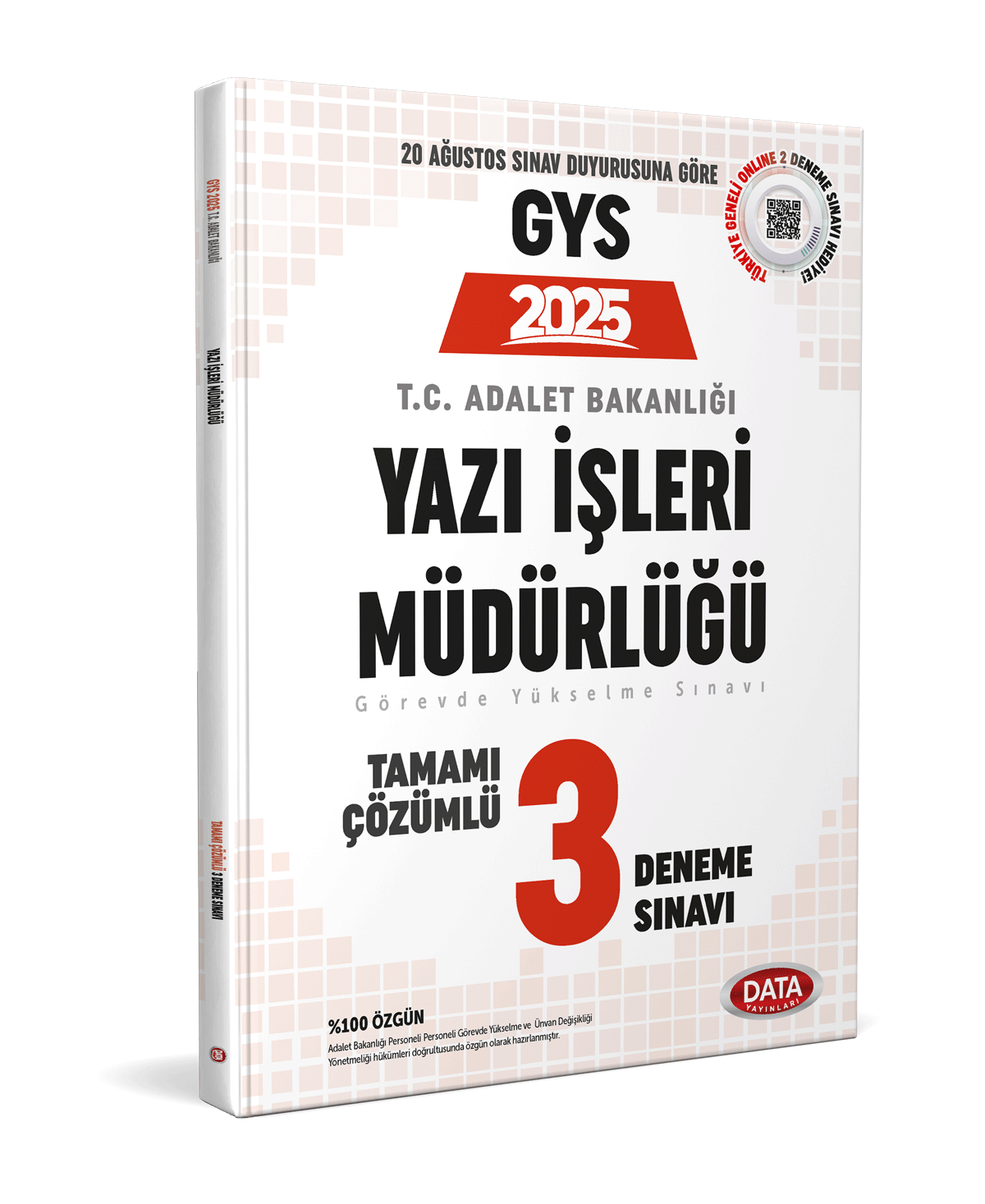 2025 Adalet Bakanlığı Yazı İşleri Müdürlüğü GYS Tamamı Çözümlü 3 Deneme Sınavı