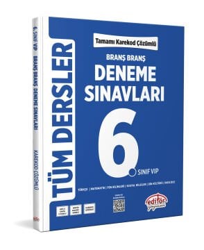 6. Sınıf Tüm Dersler Branş Branş Tamamı Çözümlü Deneme Sınavları