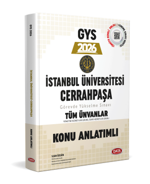 İstanbul Üniversitesi-CERRAHPAŞA 2026 GYS Konu Anlatımlı