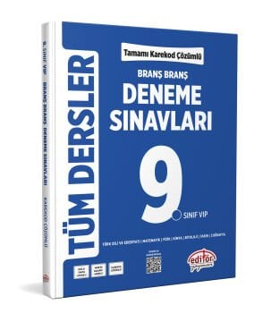 9. Sınıf Tüm Dersler Branş Branş Tamamı Çözümlü Deneme Sınavları