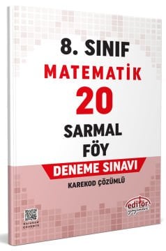 8. Sınıf Matematik 20 Sarmal Föy Deneme Sınavı
