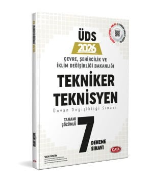 Çevre, Şehircilik ve İklim Değişikliği Bakanlığı Unvan Değişikliği Tekniker ve Teknisyen 7 Deneme Sınavı