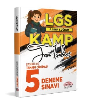8. Sınıf 1. Dönem LGS Kamp Tam İsabet Fasiküllü Tamamı Çözümlü 5 Deneme Sınavı