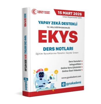 2026 MEB Yapay Zeka Destekli EKYS gysakademi Ders Notları